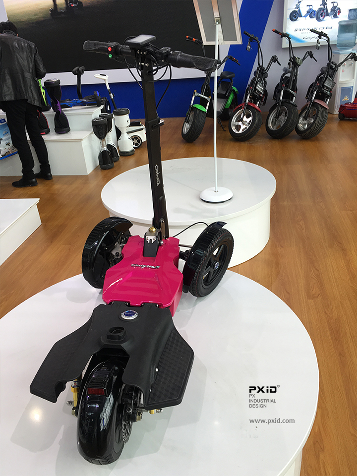 pxid，Scooter design，Design of electric reverse Three Wheel Scooter，Design of electric scooter，Body feeling car design，Design of walking tools for the elderly，Product oriented industrial design，