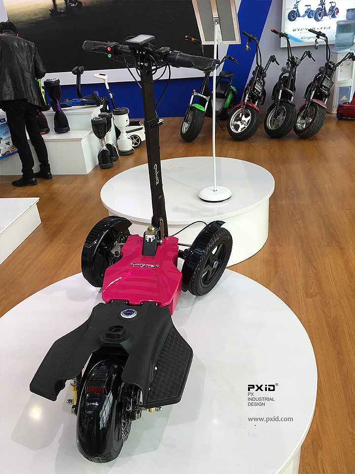 pxid，Scooter design，Design of electric reverse Three Wheel Scooter，Design of electric scooter，Body feeling car design，Design of walking tools for the elderly，Product oriented industrial design，