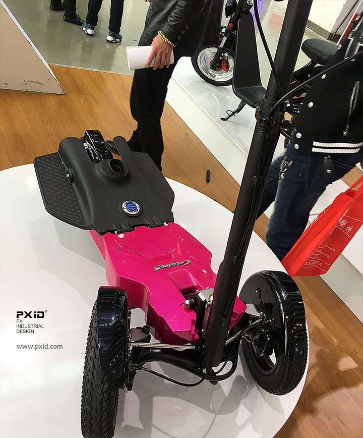 pxid，Scooter design，Design of electric reverse Three Wheel Scooter，Design of electric scooter，Body feeling car design，Design of walking tools for the elderly，Product oriented industrial design，