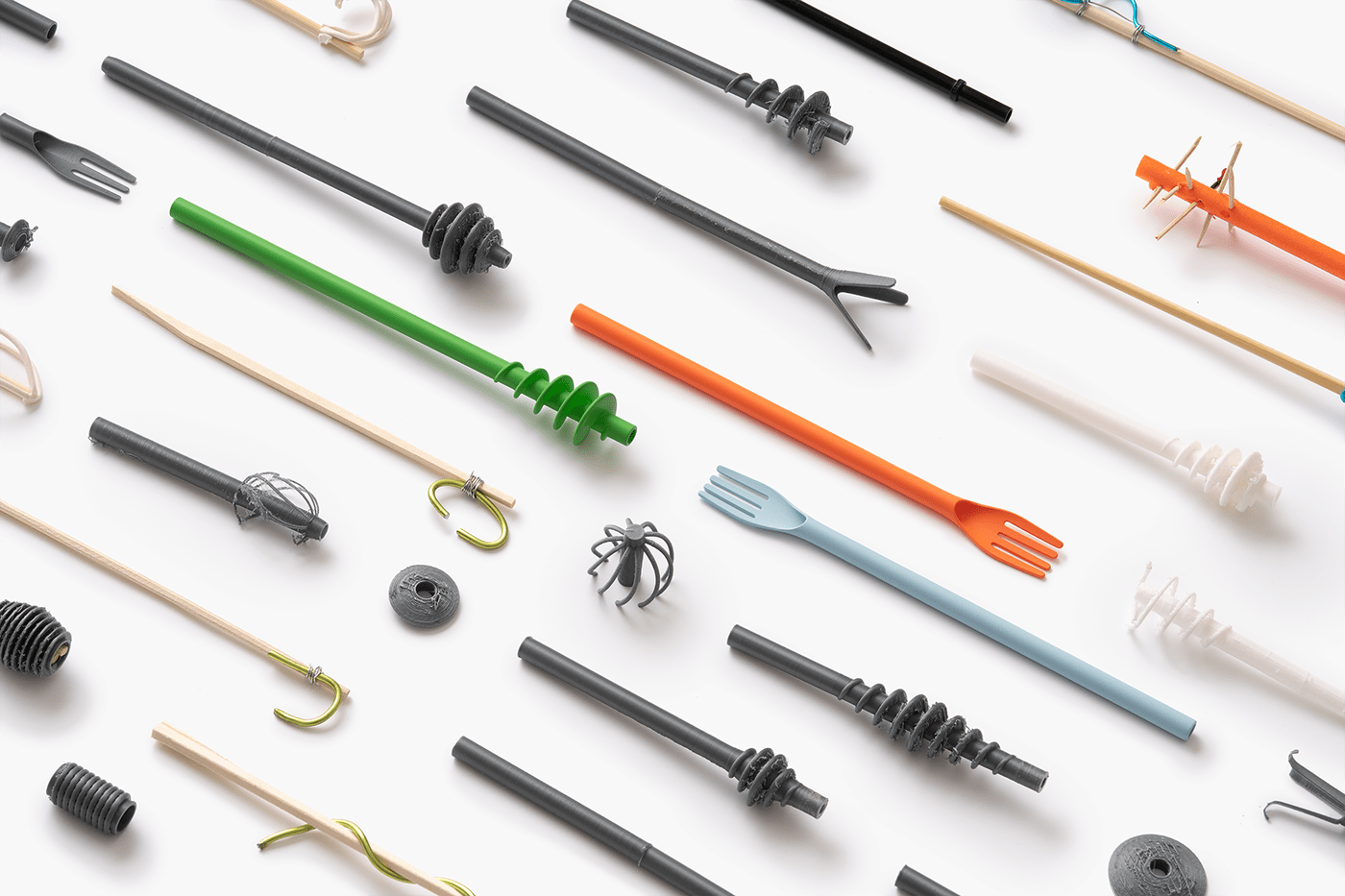 diet，Spoon，The stirring rod，Fork，