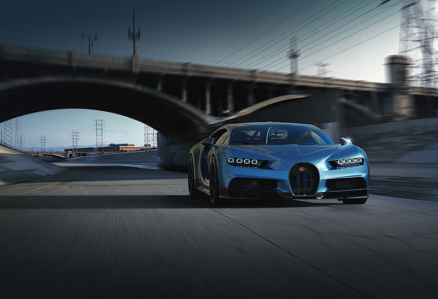 Sports car，cgi，Bugatti Chiron，ps，