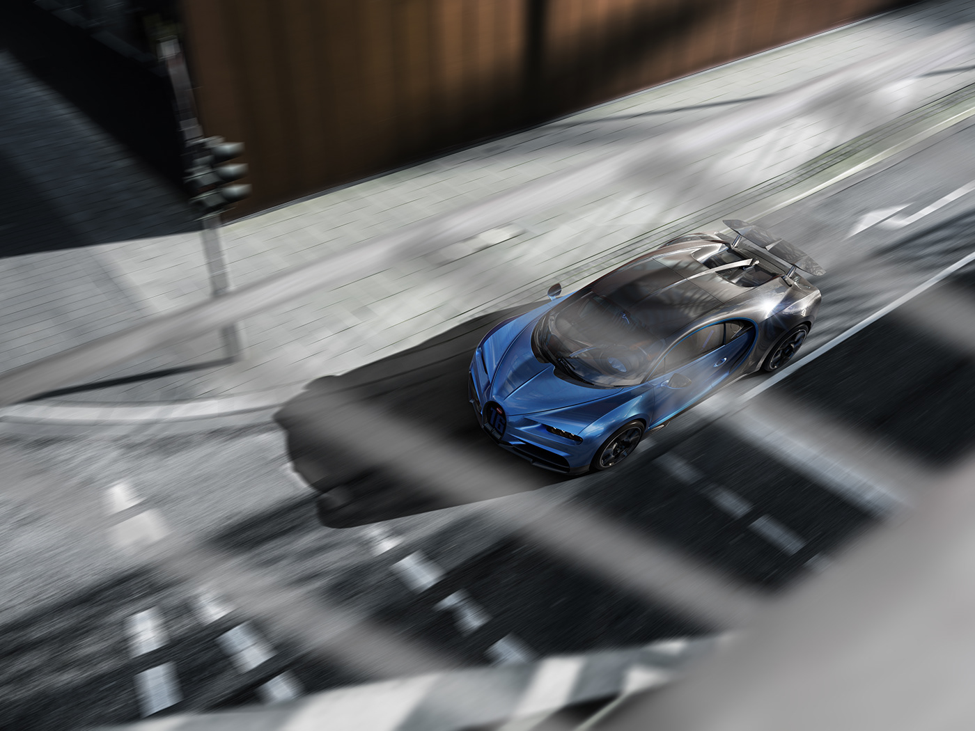 Sports car，cgi，Bugatti Chiron，ps，