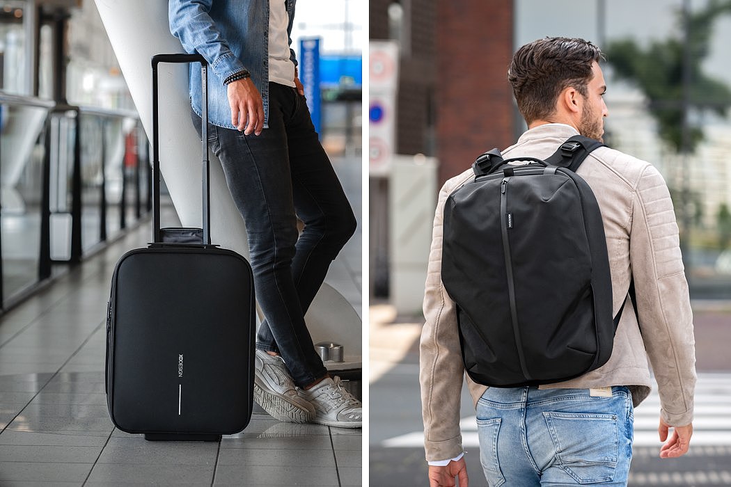 knapsack，Draw bar box，black，Guard against theft，waterproof，