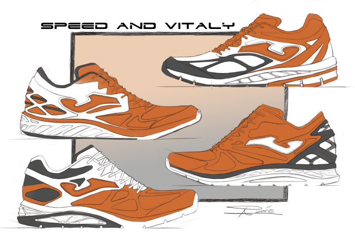 sneakers，Running shoe design，industrial design，Sports product design，conceptual design，Concept manuscript，