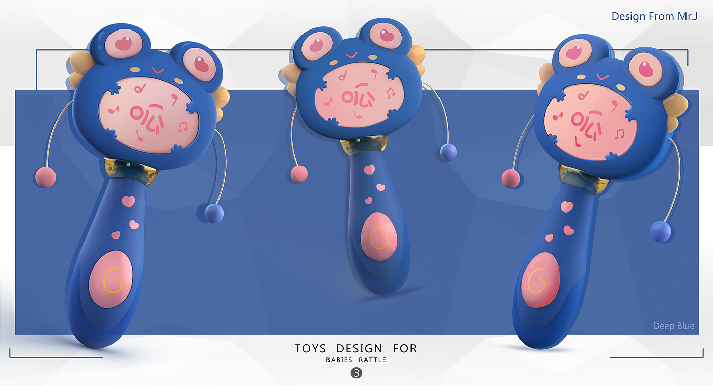 drum-shaped rattle，animal，Mother and baby，Toys，