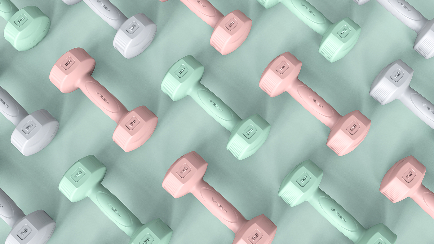 Lady dumbbell，Fitness Equipment，motion，female sex，