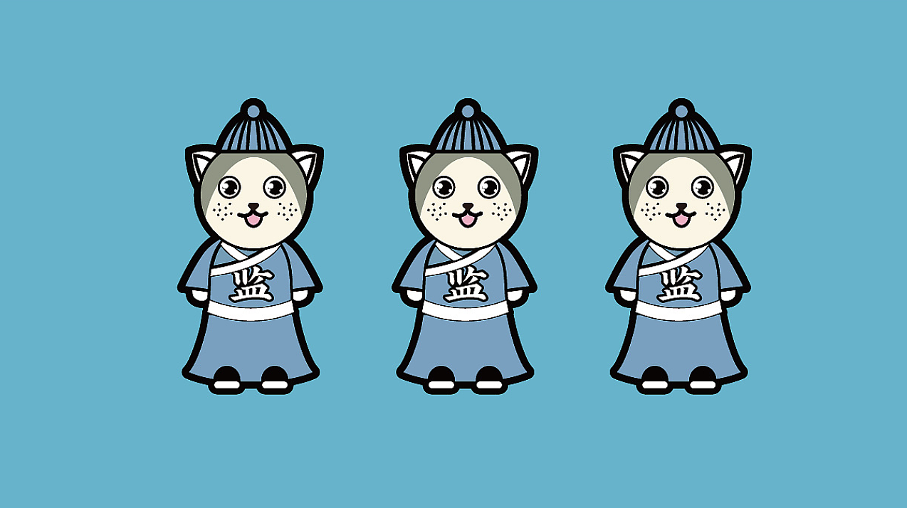Design of IP cartoon mascot of "meet the Royal cat"，