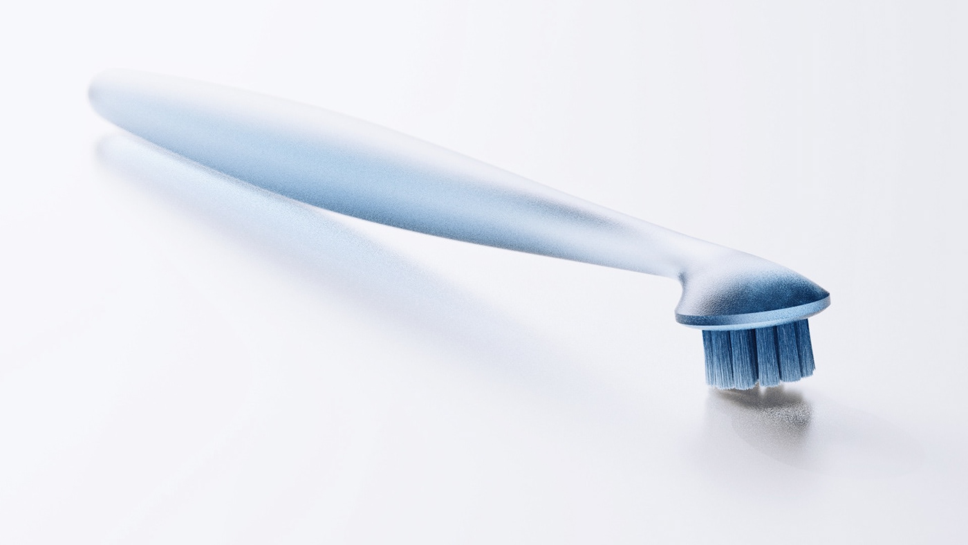 toothbrush，grace，Gradual change，Frosting，transparent，