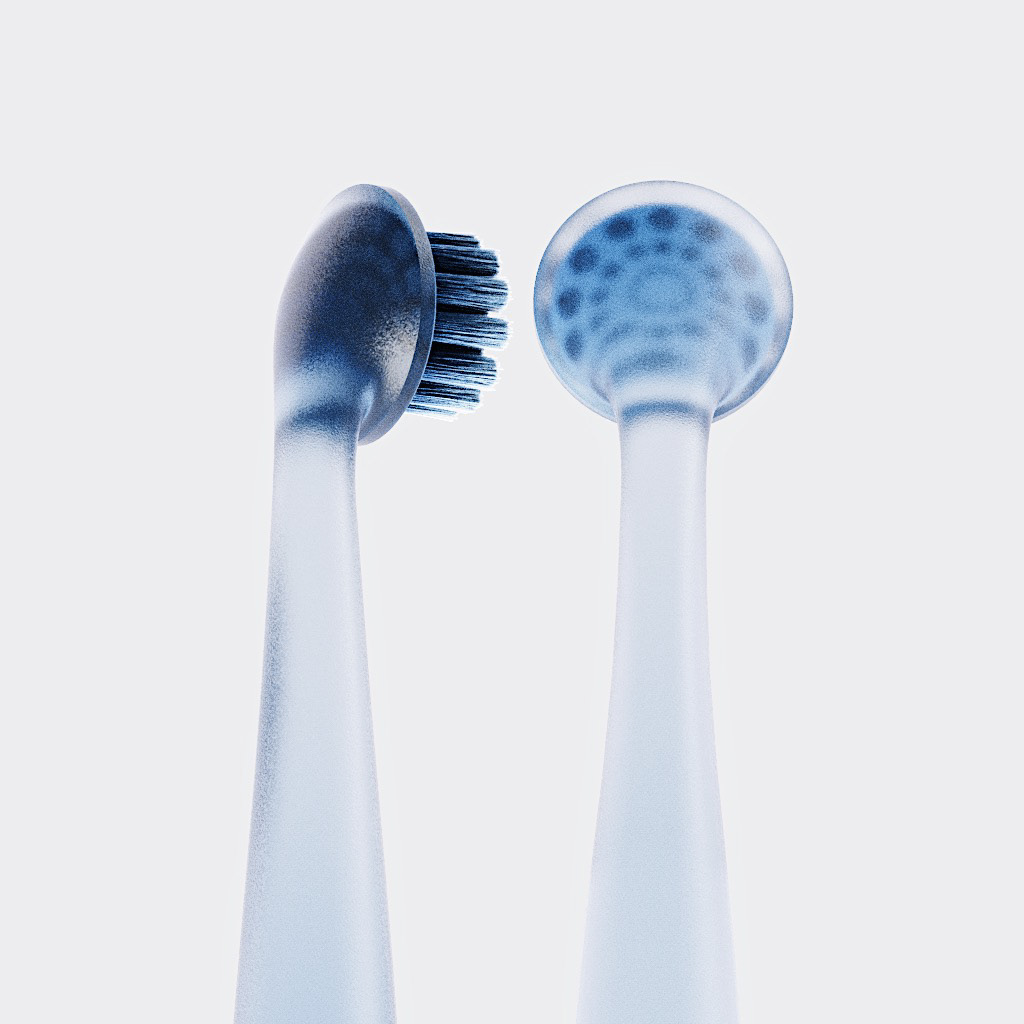 toothbrush，grace，Gradual change，Frosting，transparent，