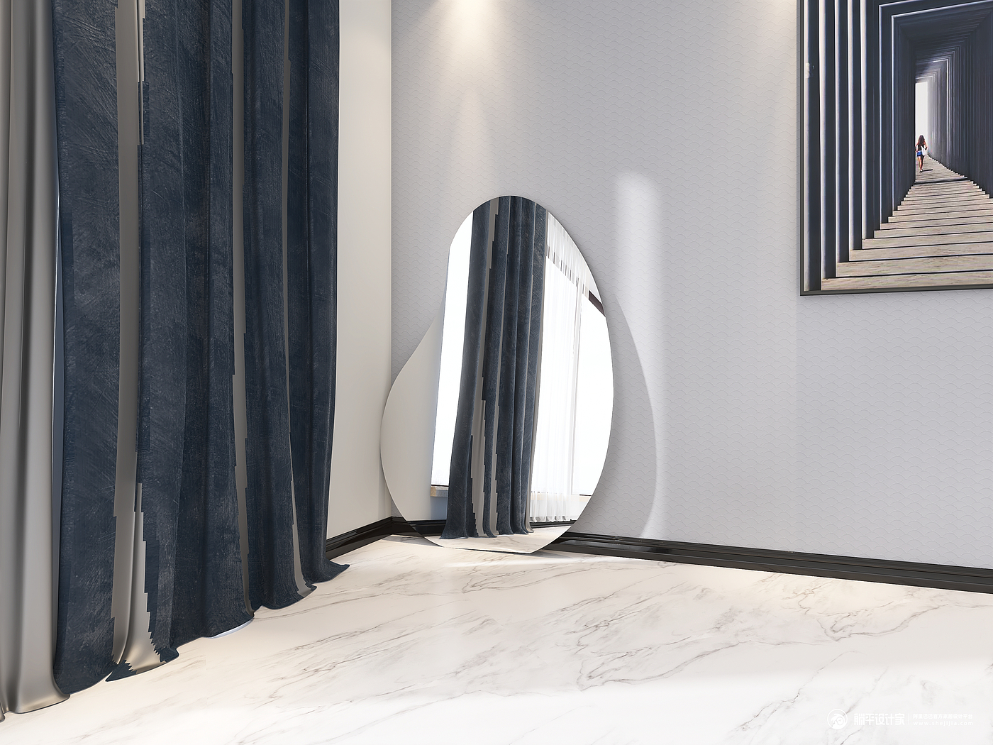 mirror，Full-length mirror，Floor mirror，Whole body mirror，Furniture collocation，