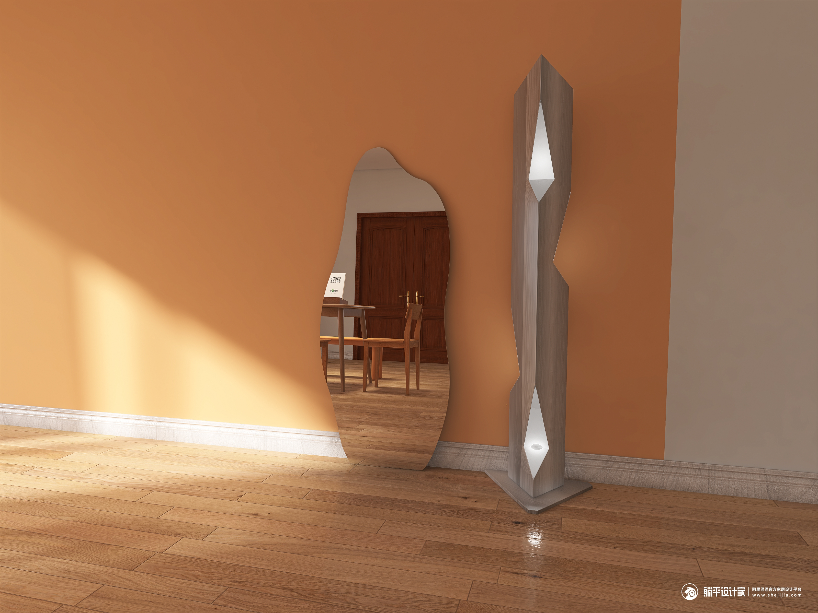 mirror，furniture，Full-length mirror，Floor mirror，Whole body mirror，