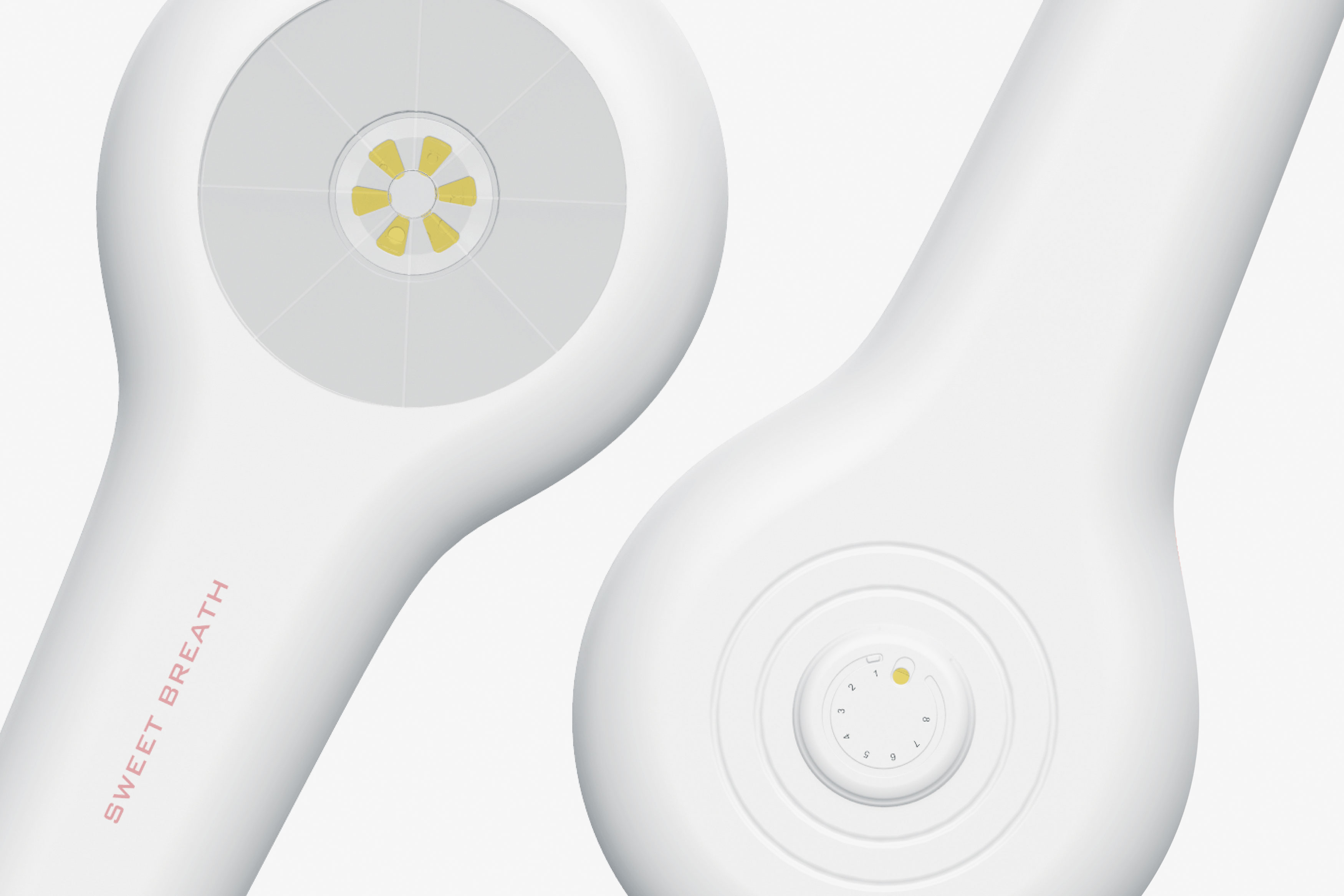 Breathing trainer，Sweet Breath，Medical equipment，2020 red dot design concept award，