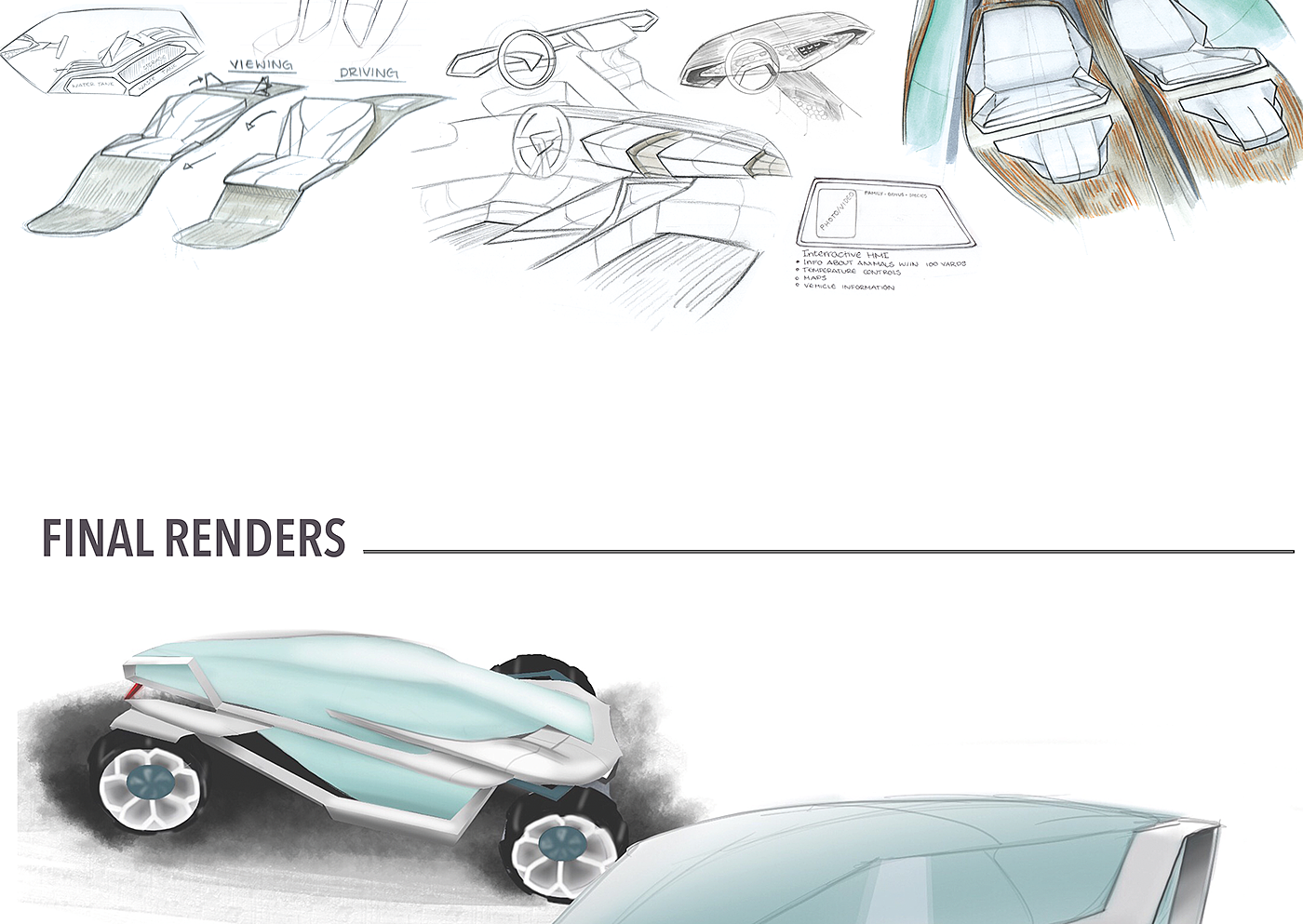 inspiration，conceptual design，industrial design，Automobile design，Vehicle design，sample reels，