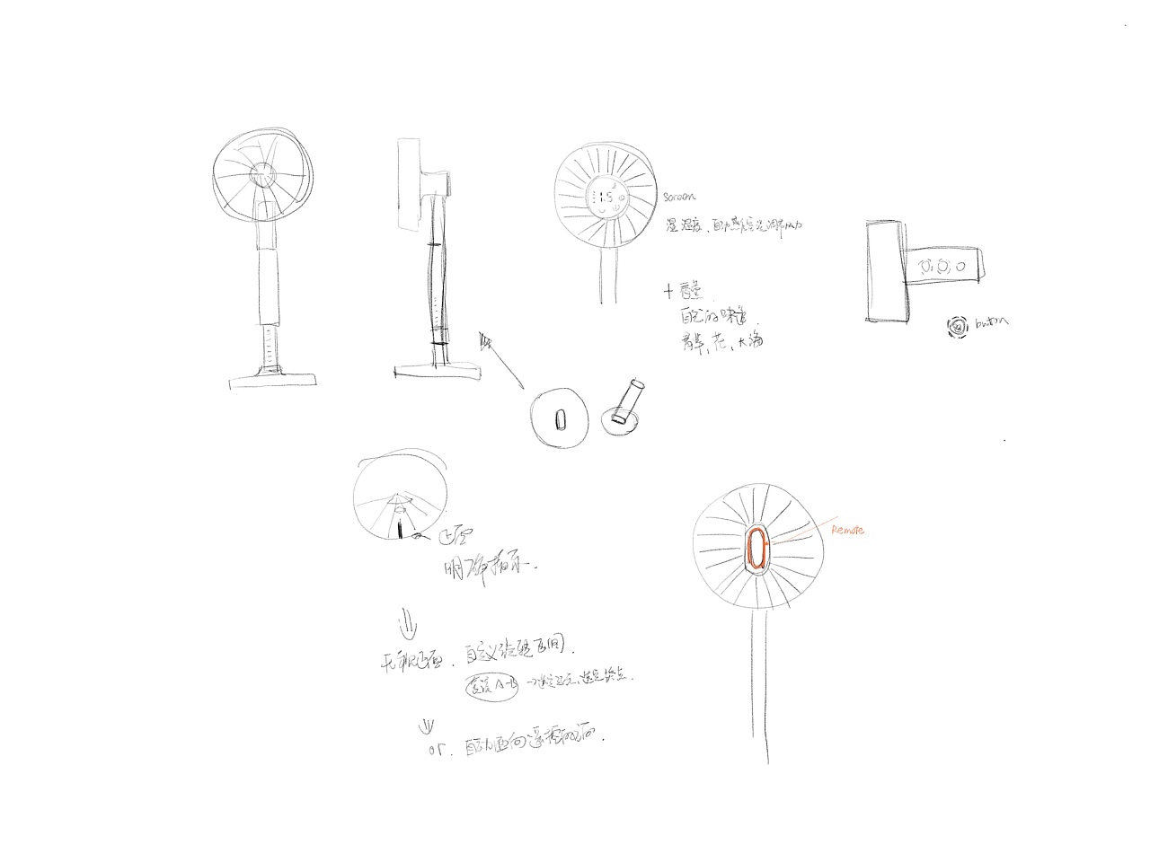 pedestal fan，small home appliances，Simplicity，wind，fan，