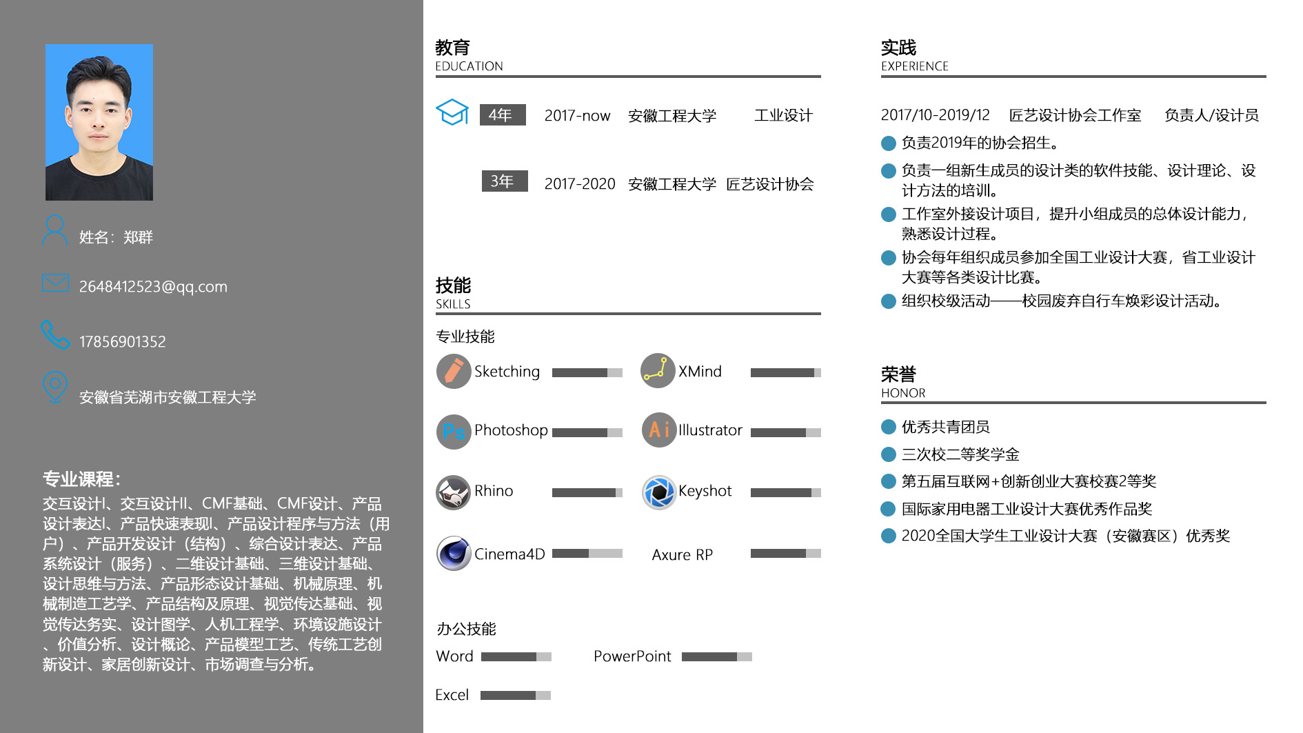 Portfolio / interaction design / industrial design，