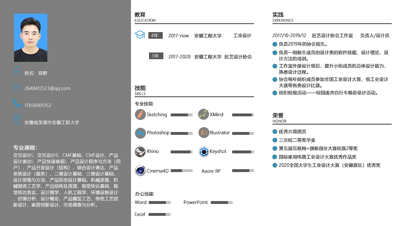 Portfolio / interaction design / industrial design，