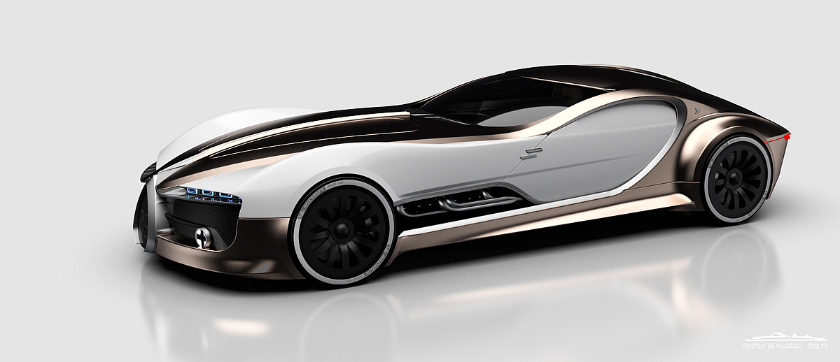 Automobile design，Bugatti automobile，conceptual design，industrial design，Vehicle design，