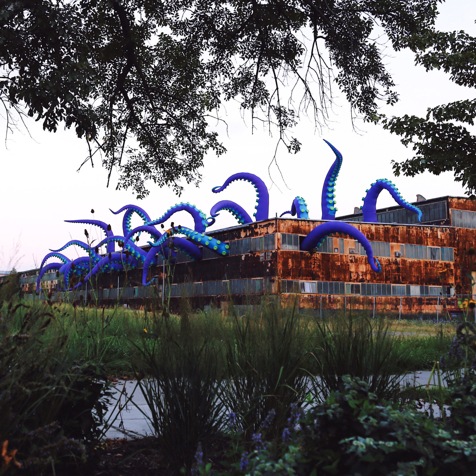 Inflatable sea monster，Sculpture，