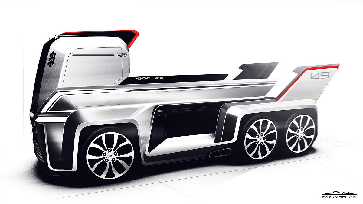 Cadillac，Truck modeling design，industrial design，Automobile design，