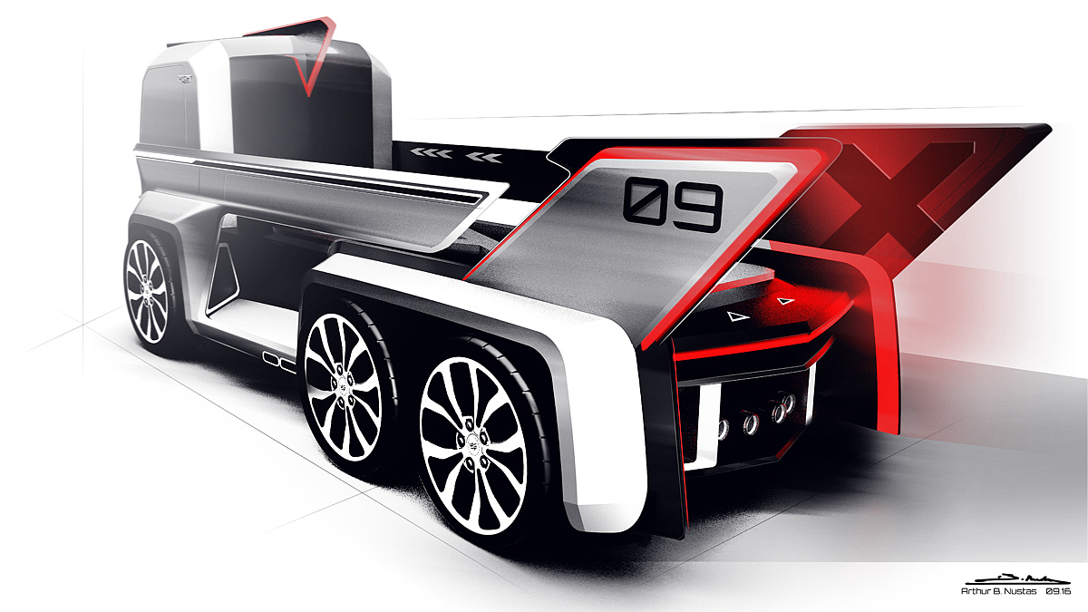 Cadillac，Truck modeling design，industrial design，Automobile design，