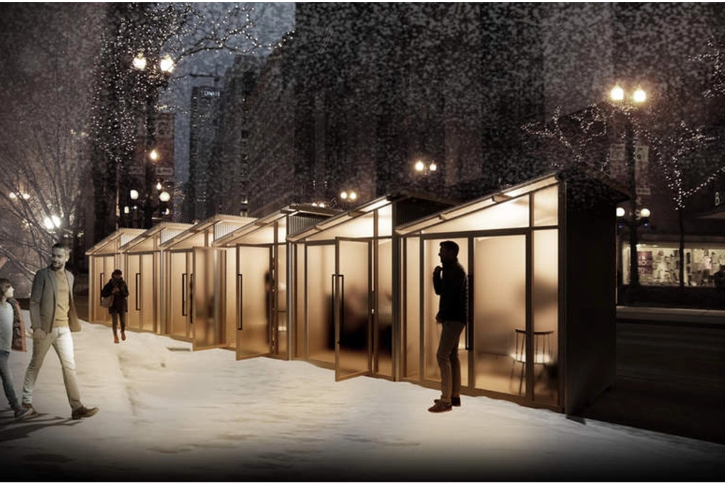 restaurant，quarantine，outdoor，severe winter，