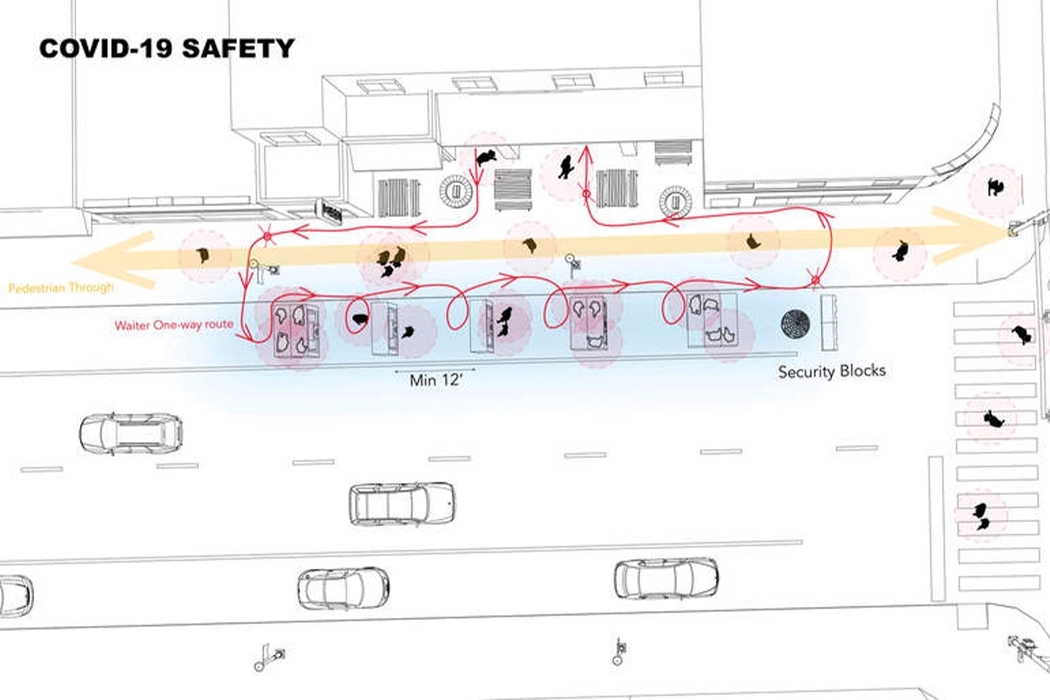 restaurant，quarantine，outdoor，severe winter，