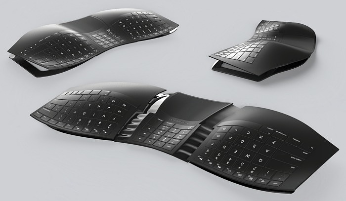 keyboard，Digital product design，industrial design，Relieve strain，Ergonomics，Fluid series design，