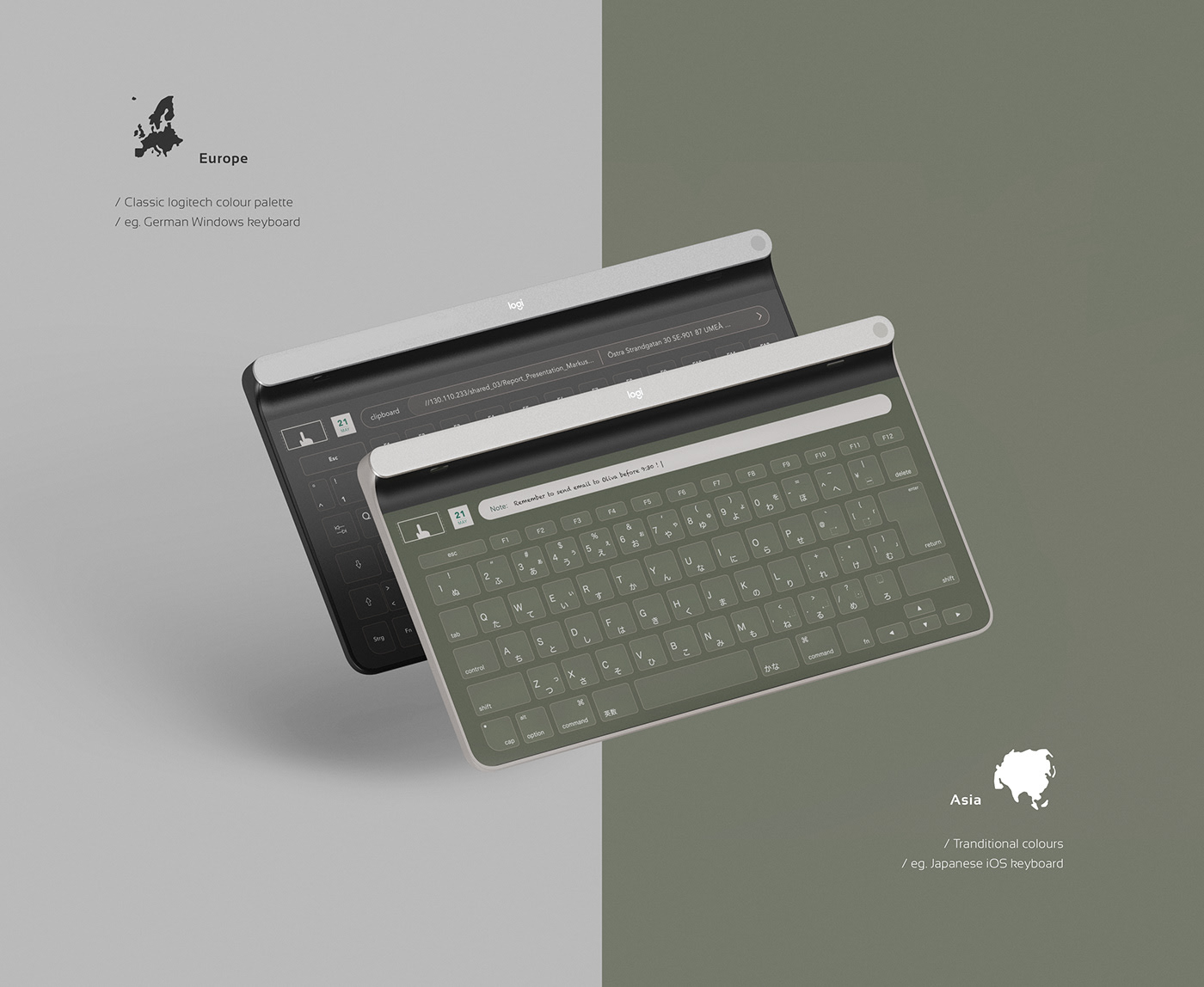 2020 red dot design concept award，Logi ULTRA，keyboard，Computer accessories，Logitech，sensor，