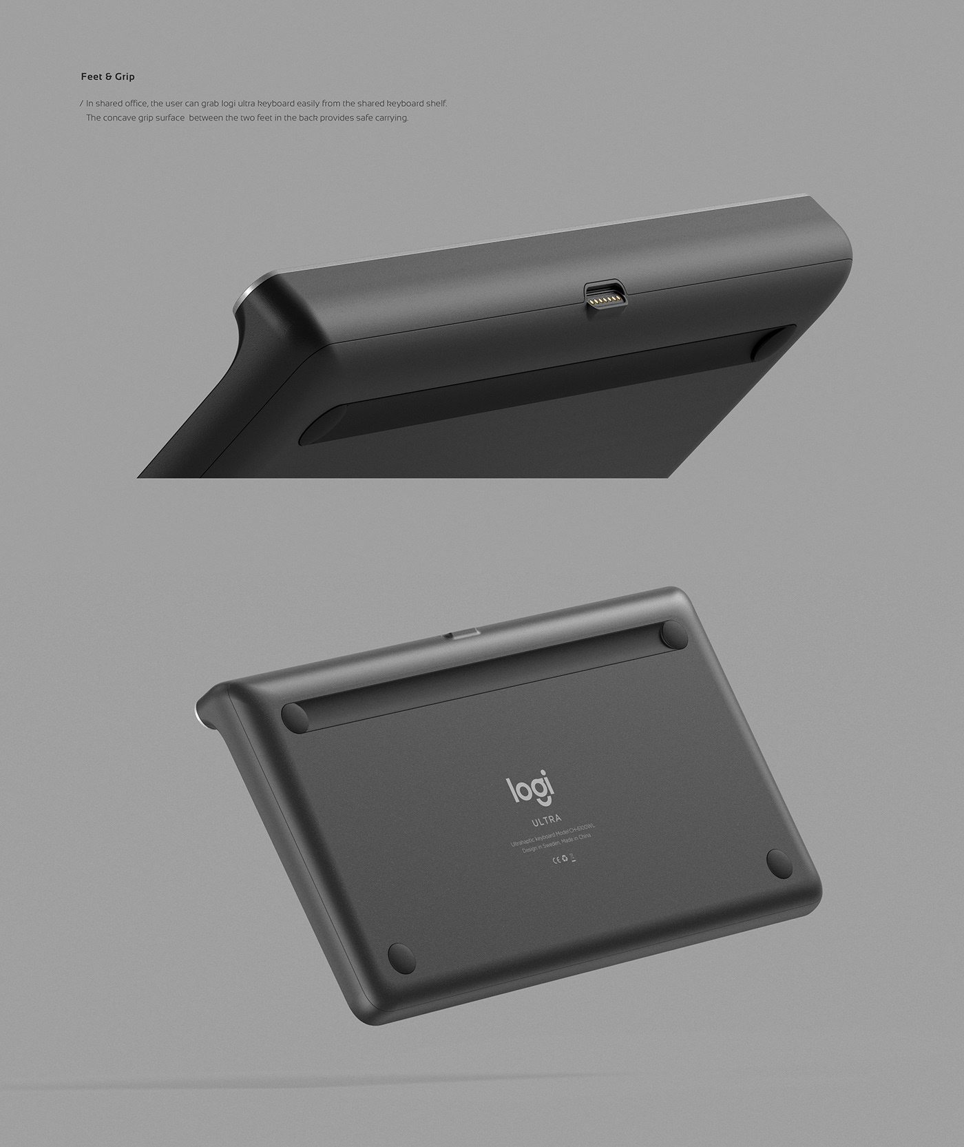 2020 red dot design concept award，Logi ULTRA，keyboard，Computer accessories，Logitech，sensor，