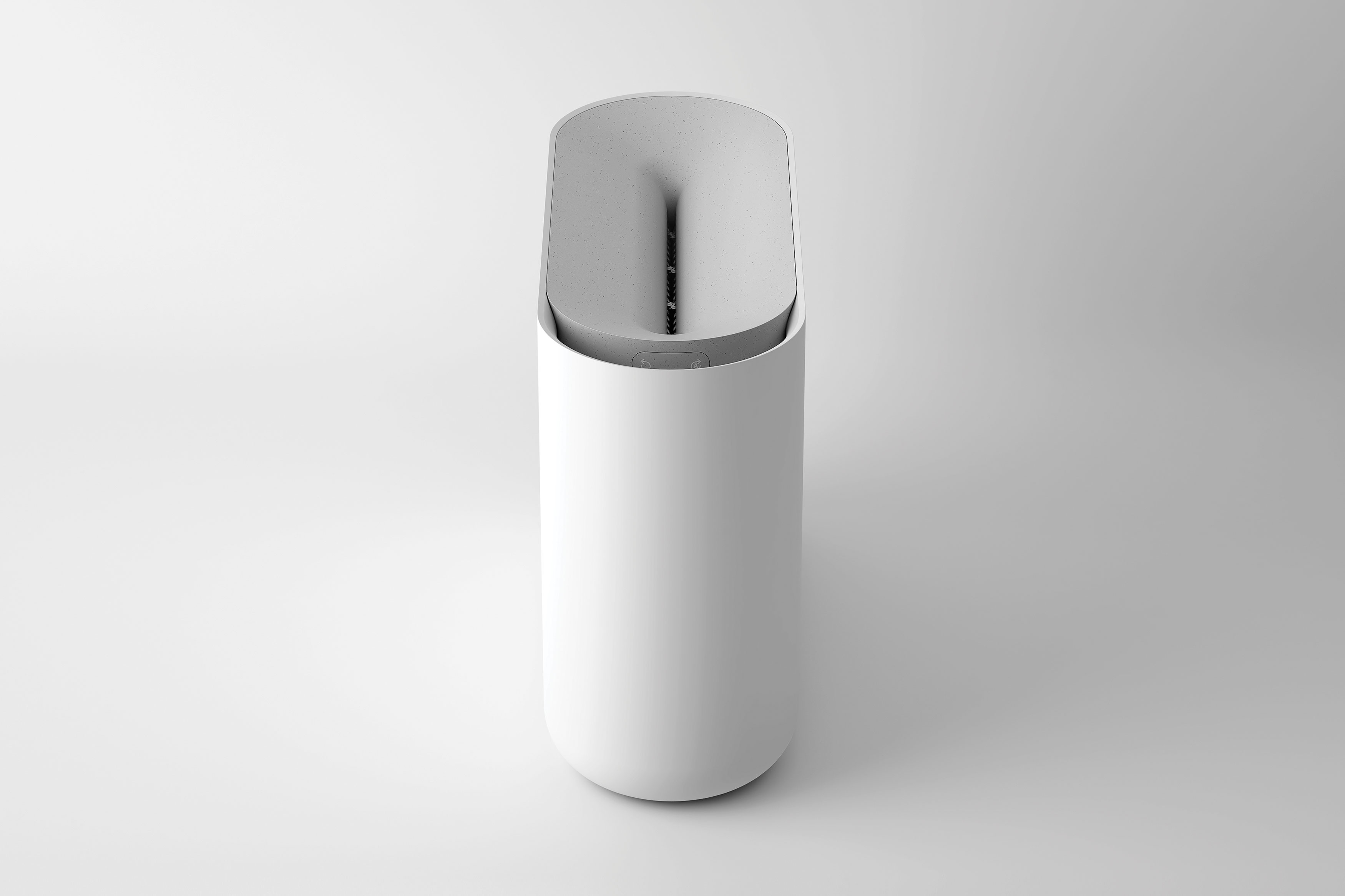 2020 red dot design concept award，shredder，white，Aperture，Paper Shredder，
