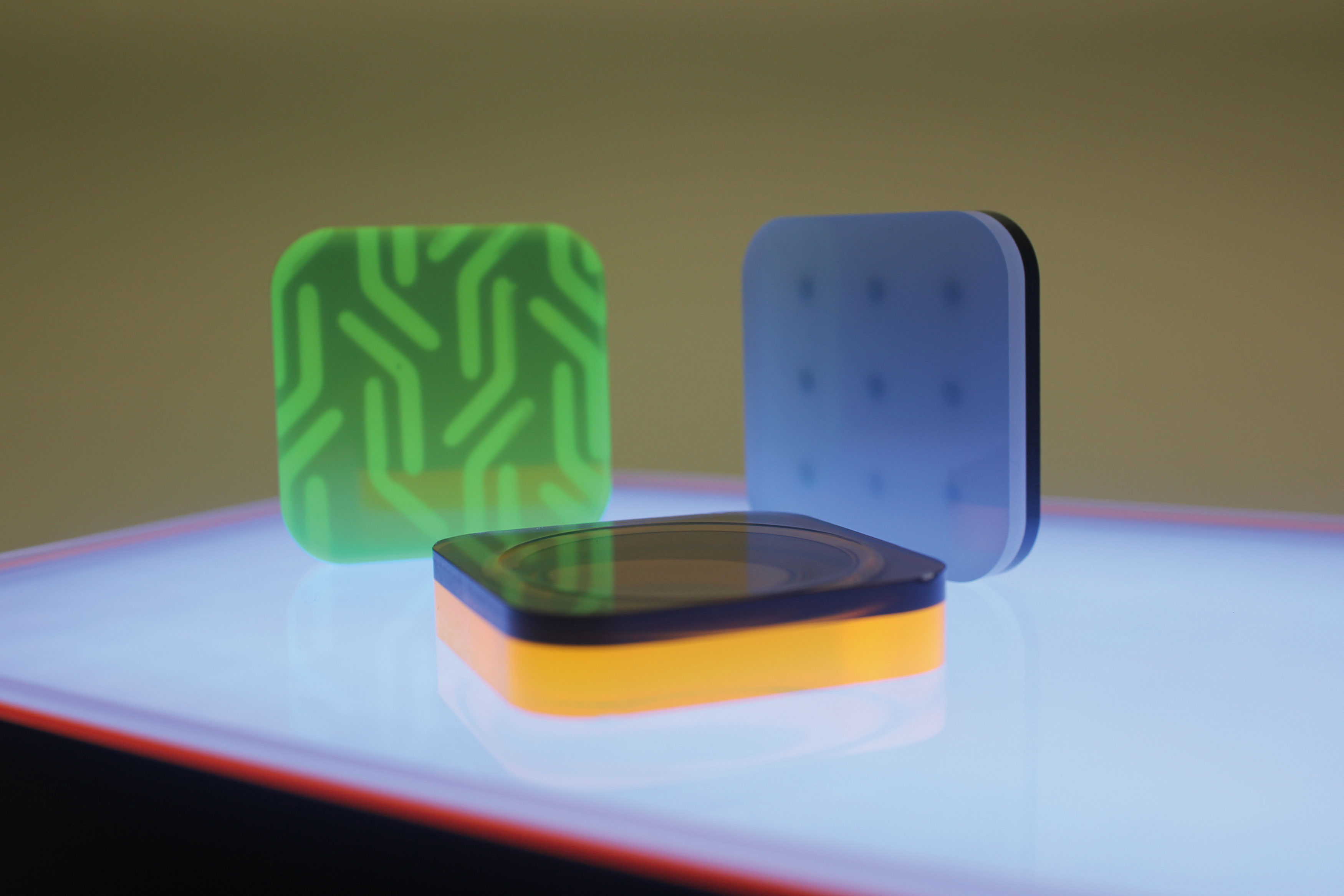 2020 red dot design concept award，3D lighting effect，lighting，Multi Layered，3D Lighting Effect，Transparent fluorescent material，