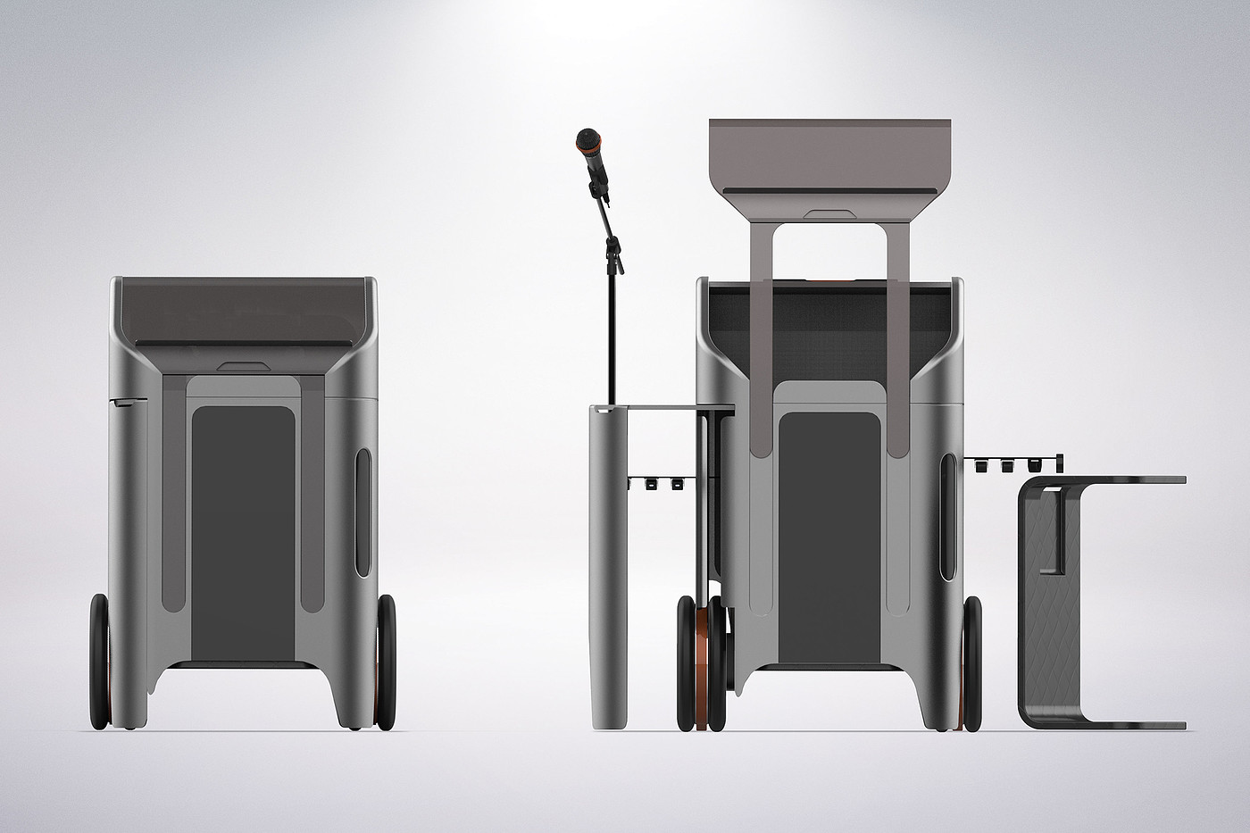 2020 red dot design concept award，Mini Mobile Stage，Mobile device，Portable，Mobile stage，