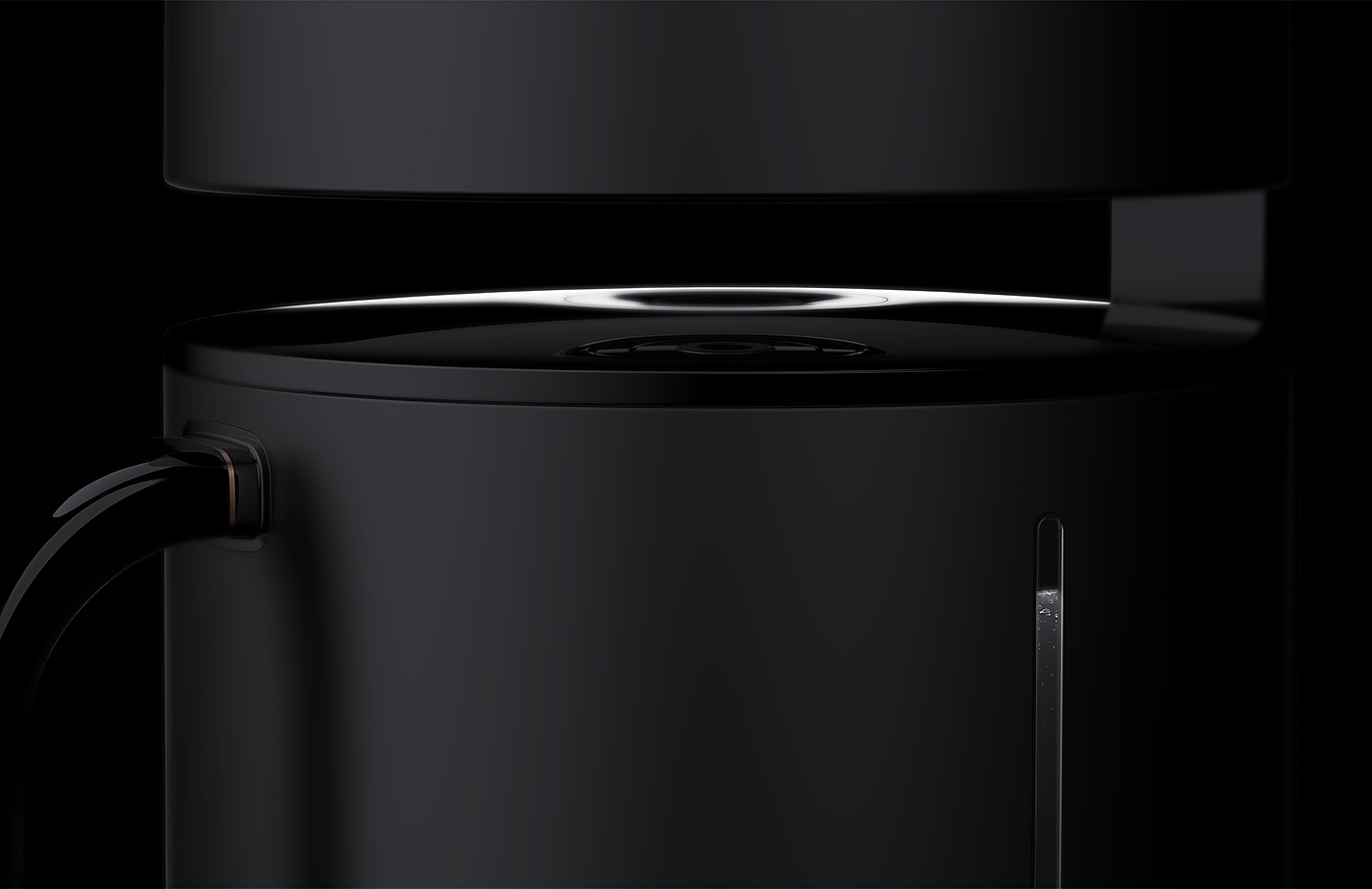 my，Coffee machine，industrial design，Modeling and function，Cool black，