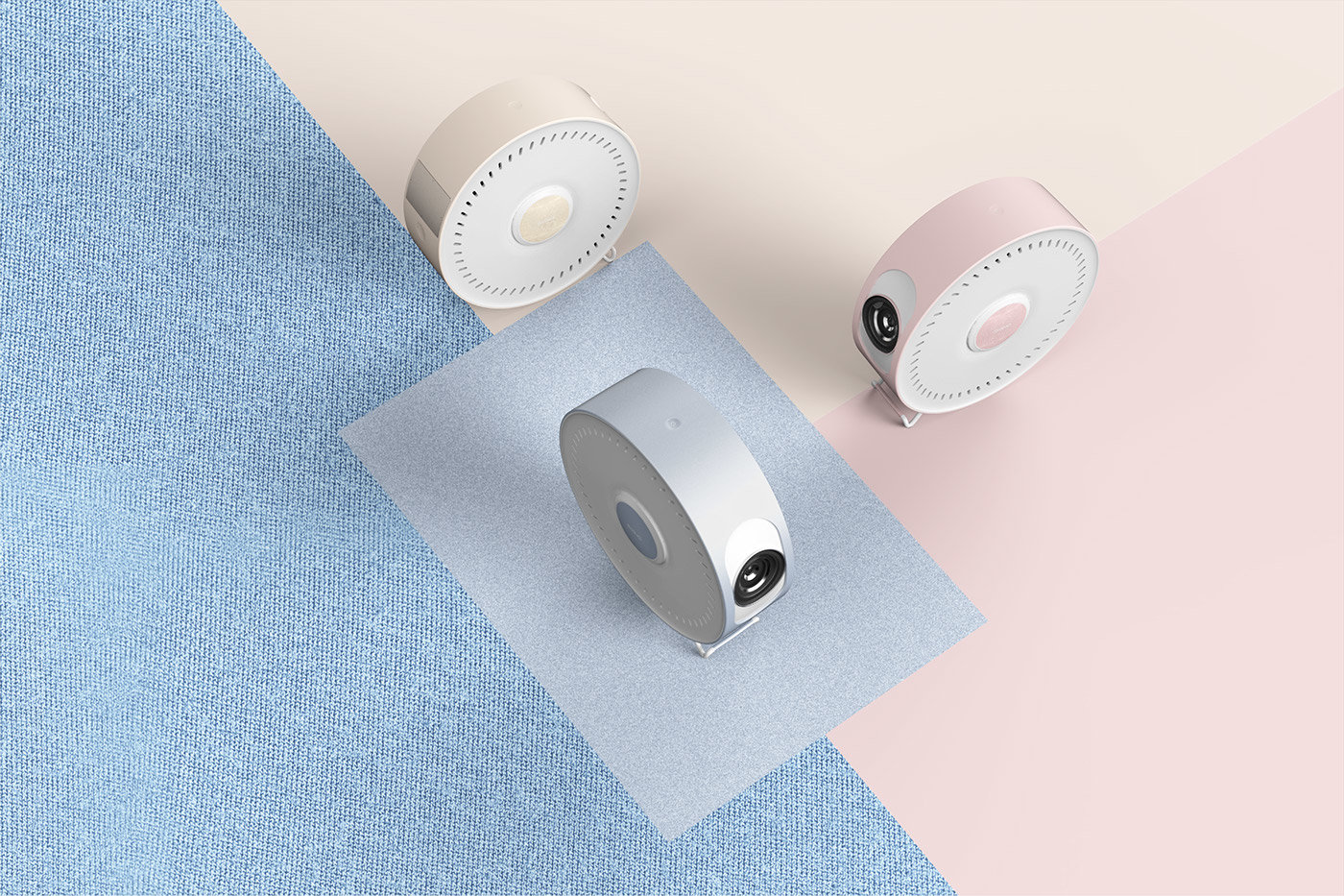 swing，Household HD projector，industrial design，Easy to operate，Household product design，