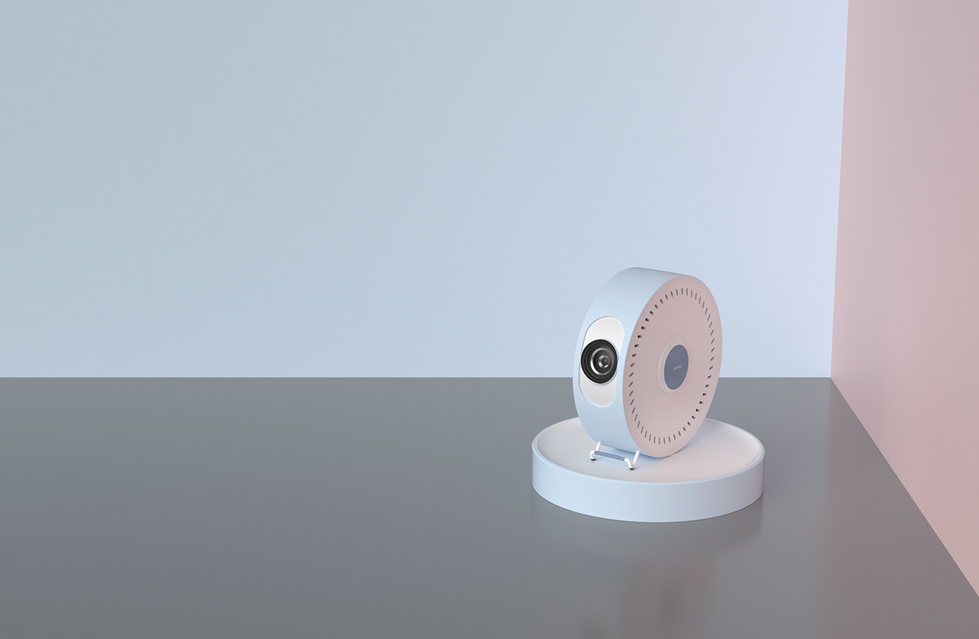 swing，Household HD projector，industrial design，Easy to operate，Household product design，