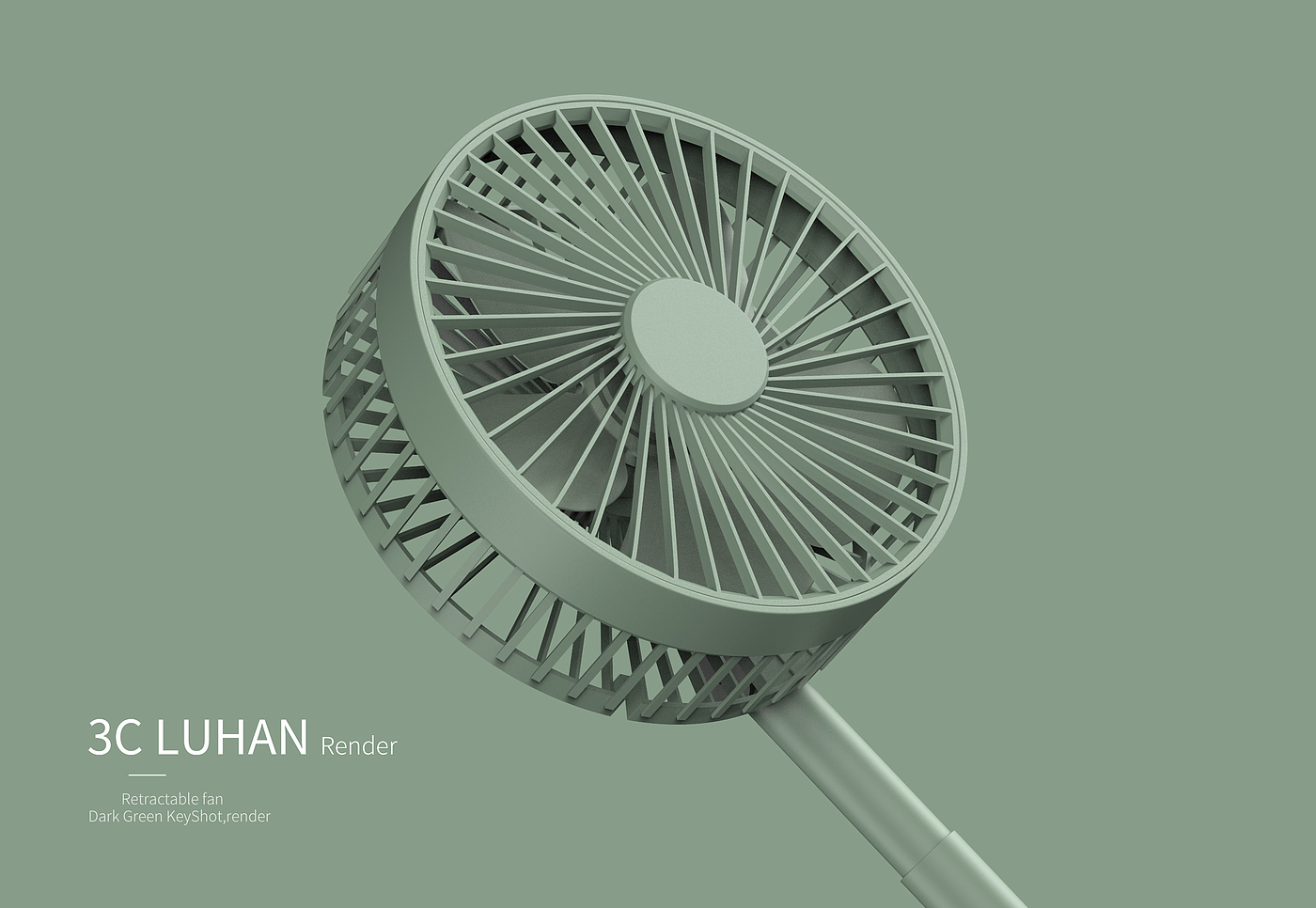 Modeling and rendering，keyboard，Fan，