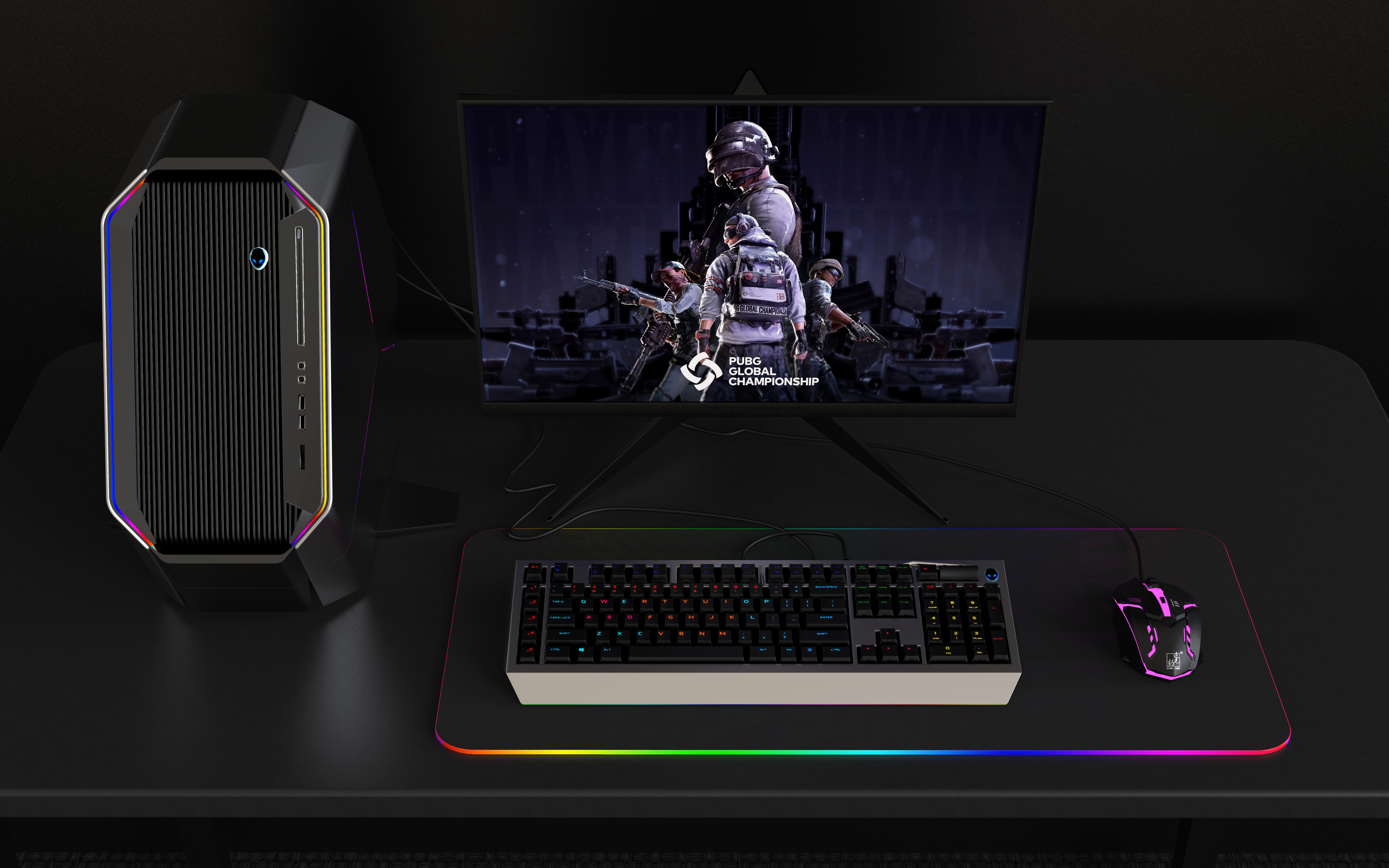 computer，mouse，keyboard，black，