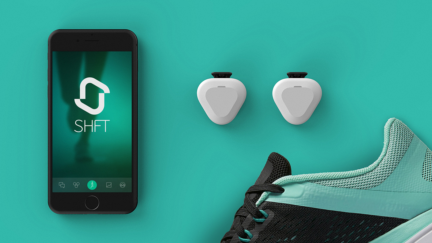 shft，Digital intelligent product design，industrial design，Running coach intelligent machine，Small volume，