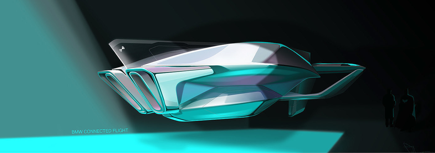bmw，bmw，Aerocraft，industrial design，conceptual design，Hybrid spacecraft，