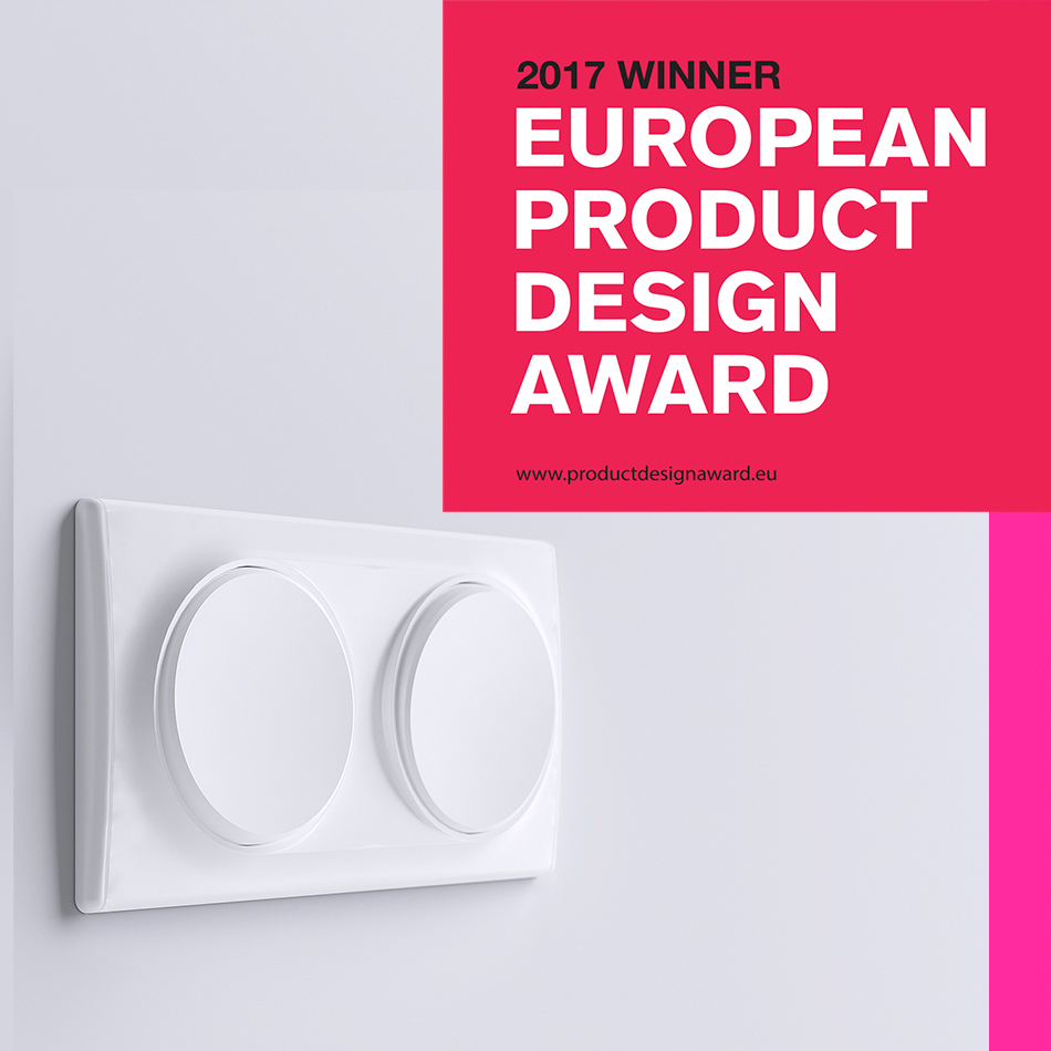 Eu product. Логотип European product Design Award. ONEKEYELECTRO розетки. Выключатели ONEKEYELECTRO Florence. Награда European product Design Award.