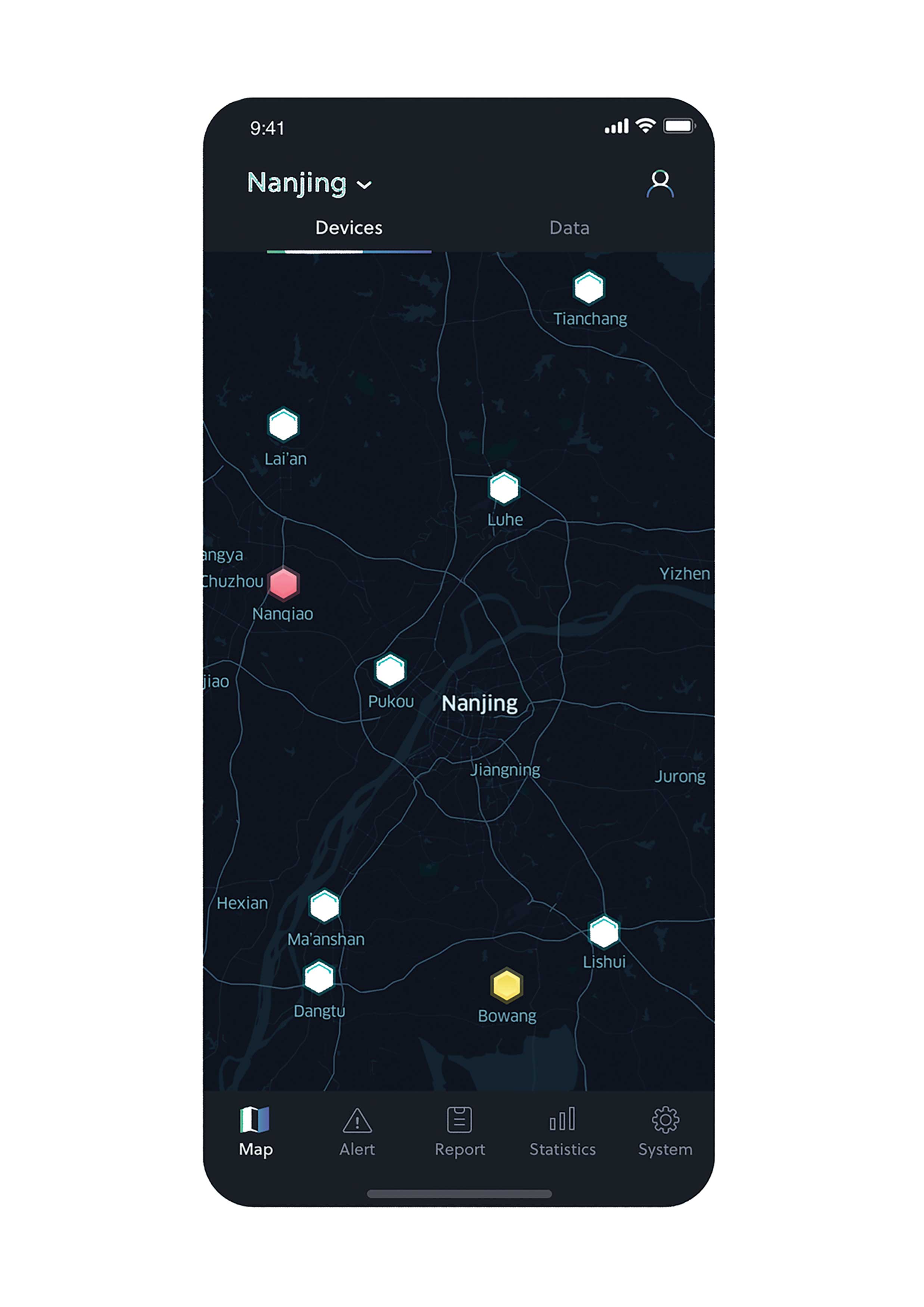Urban water quality monitoring app，application program，Mobile software，2020 red dot design concept award，