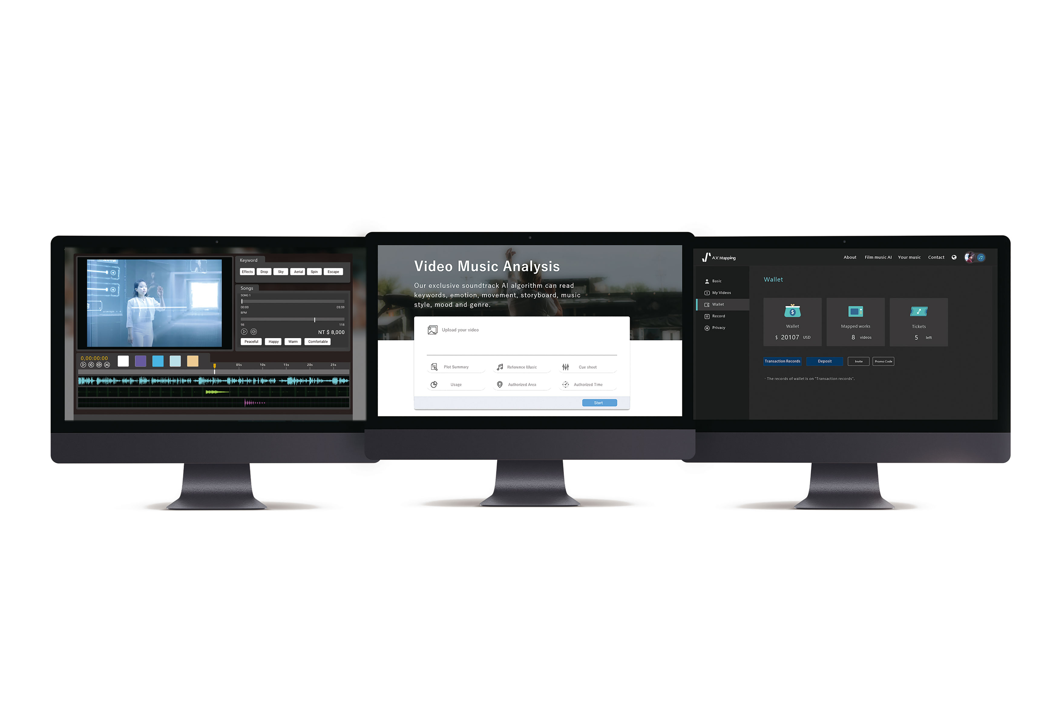 2020 red dot design concept award，Video Music A.I.，Video music platform，