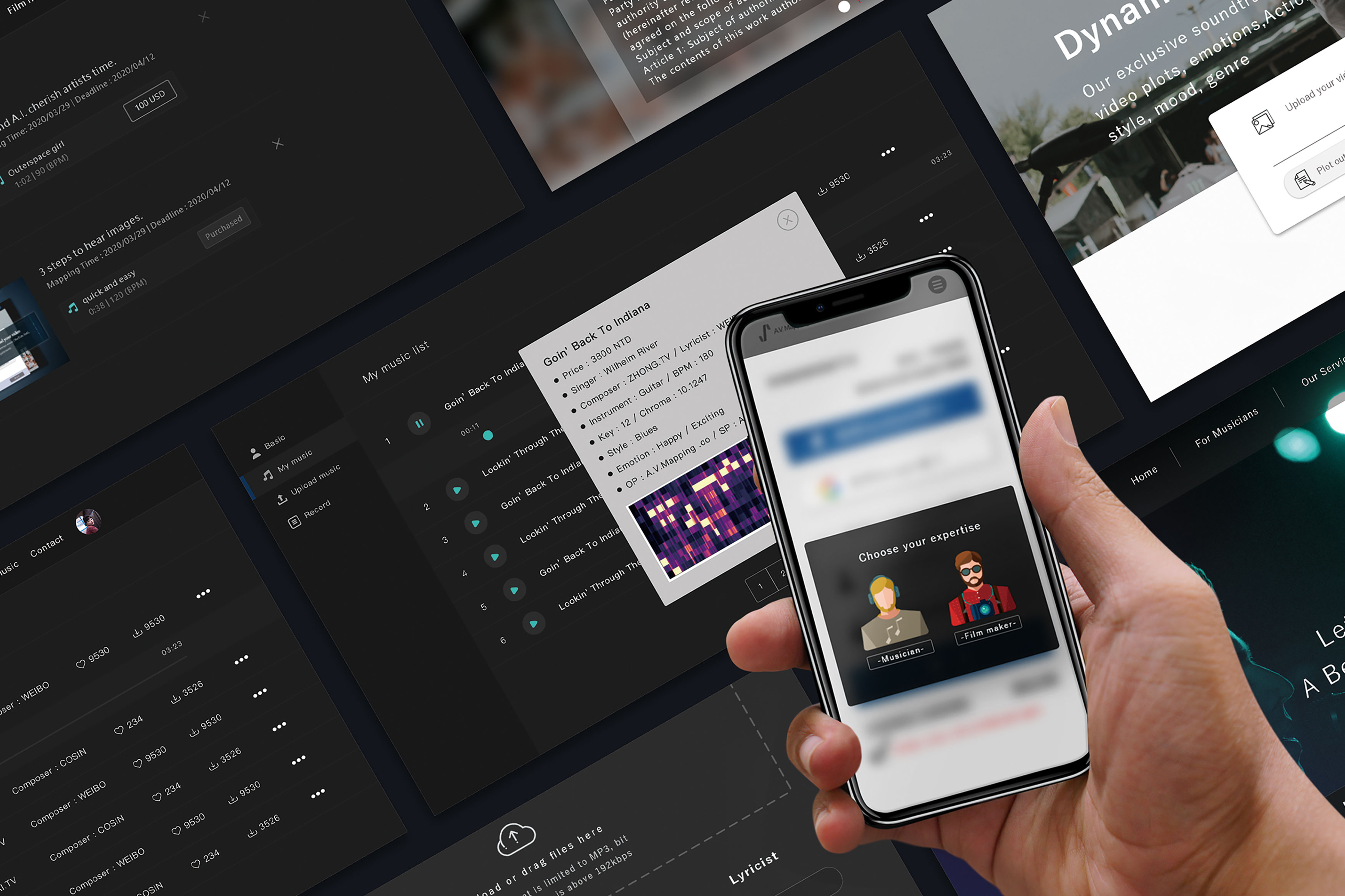 2020 red dot design concept award，Video Music A.I.，Video music platform，