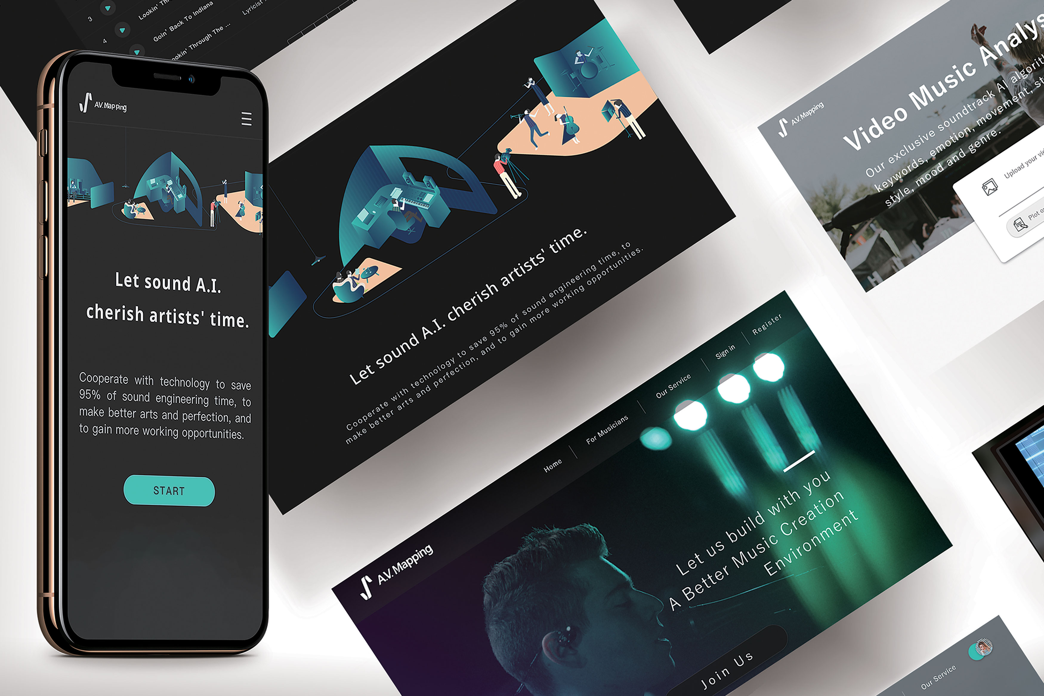 2020 red dot design concept award，Video Music A.I.，Video music platform，