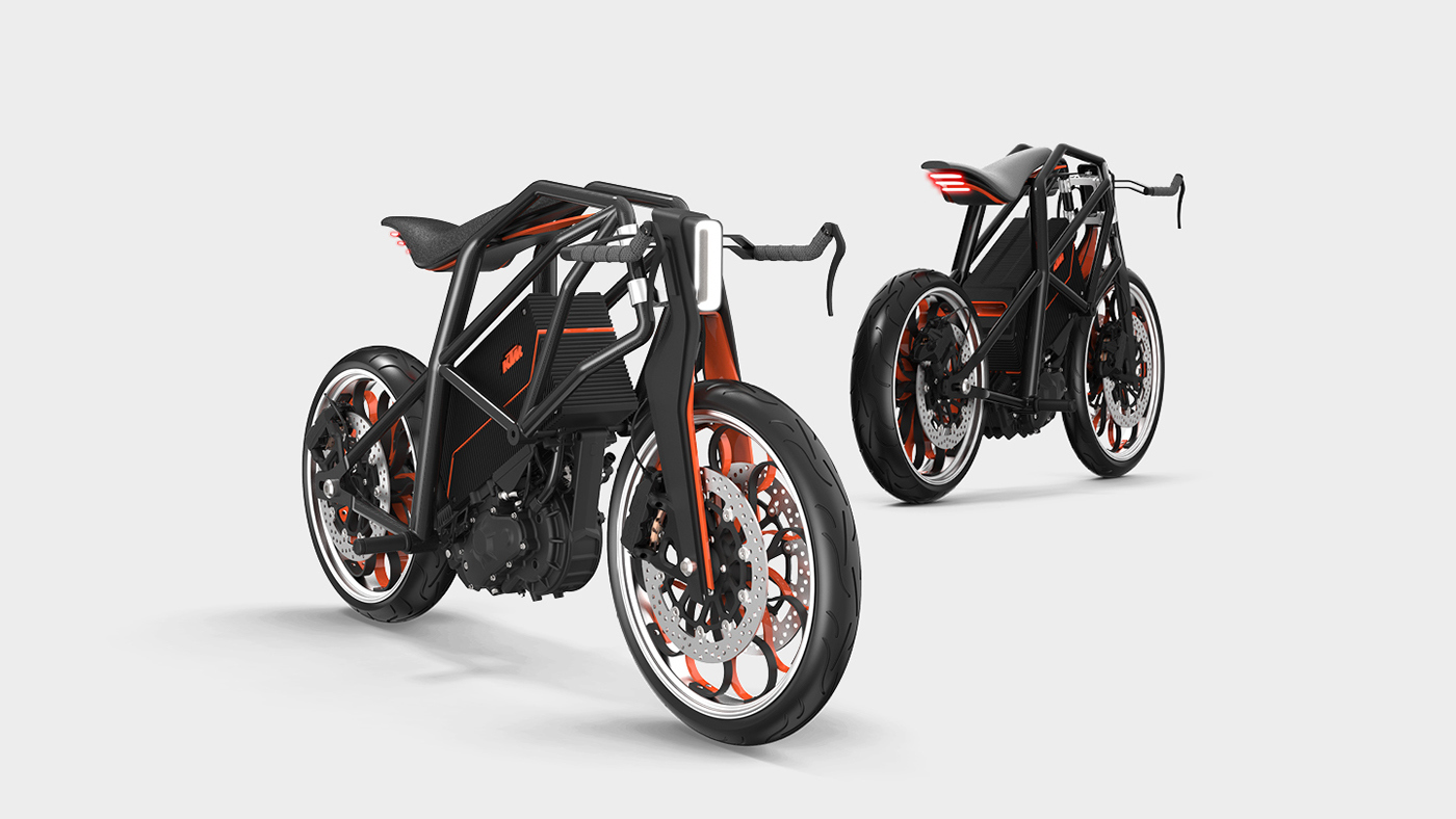 Electric motorcycle，Fashion simplicity，comfortable，ktm-ion，Vehicle design，