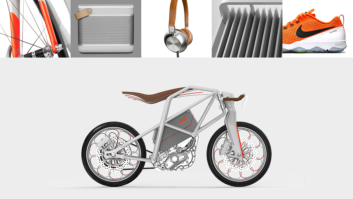 Electric motorcycle，Fashion simplicity，comfortable，ktm-ion，Vehicle design，