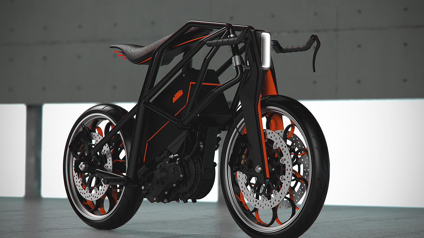 Electric motorcycle，Fashion simplicity，comfortable，ktm-ion，Vehicle design，