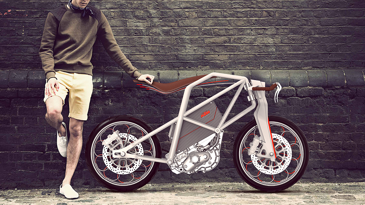 Electric motorcycle，Fashion simplicity，comfortable，ktm-ion，Vehicle design，