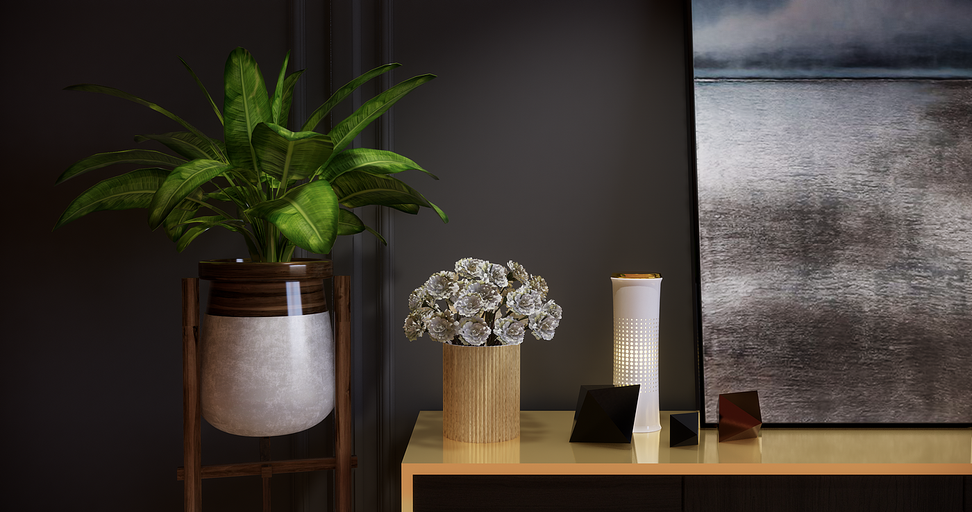 lamp，bamboo，