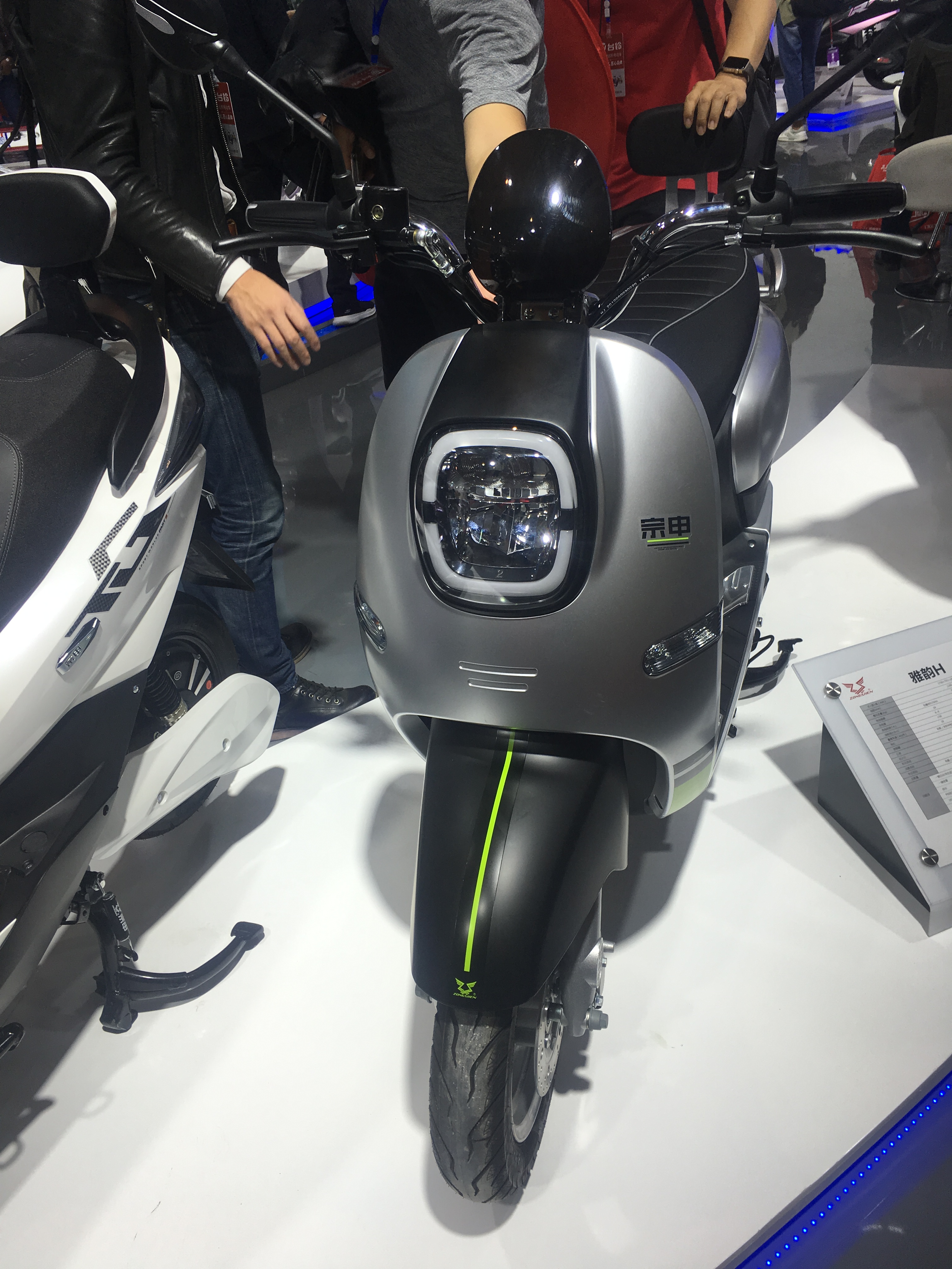 A car on the street，